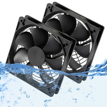 12V Dc Ip67 Waterproof Fan 120Mmx25Mm 4.72Inch 2-Pack High Speed 12 Volt Dual Ba - £33.81 GBP
