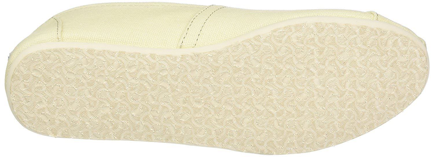 Nuovo Toms Donna Classico Solido Naturale Lt Beige Tela Slip On Scarpe Basse Box Item image 7