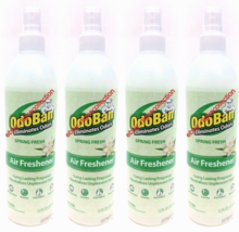 4 Bottles ofOdoBan Air Freshener Spring Fresh  Scent Spray Odor Eliminates - £23.73 GBP