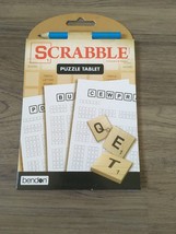 Scrabble Activity Puzzle Game Pad Crossword Puzzle Tablet Travel Size Hasbro New - £3.46 GBP