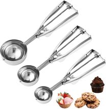 Cookie Scoop,Set of 3 Cookie Dough Scoops for Baking 1 Tbsp,2 Tbsp,3 Tbsp - $13.72