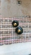 Chanel Button set of 2 gold plated &amp; stamped  - £70.33 GBP