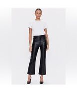Pistola Alley Faux Leather Bootcut Pants, Black, Size 14 (33 Waist), NWOT - $2,405.81 MXN