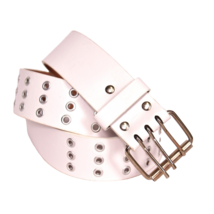 Women&#39;s white Studded Belt Size L - $15.61