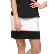 Nwt Belyn Key Chalk Onyx Scarlet Contrast Banded Knit Golf Skort S M L Xl Xxl - £34.74 GBP