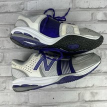 New Balance Purple Silver Gym Workout Training Running Shoes SZ 10 WX871SP - $24.37