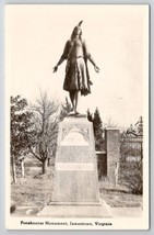 Pocahontas Monument Jamestown VA RPPC Virginia Postcard A31 - $9.95