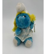 Vintage 1981 Smurfette 10&quot; Peyo Stuffed Smurf Wallace Berrie Plush Doll ... - $14.85