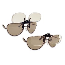 Flip And Focus Polarized Magnifier - 14Ff Clips Onto Regular Eyeglasses With Mag - £22.77 GBP