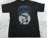 Vintage Tampa Bay Lightning T Shirt Mens Large Black Graphic Print - £38.93 GBP