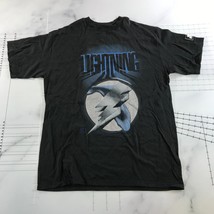 Vintage Tampa Bay Lightning T Shirt Mens Large Black Graphic Print - £38.87 GBP