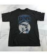 Vintage Tampa Bay Lightning T Shirt Mens Large Black Graphic Print - £39.14 GBP