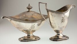 Gorham Sterling Silver Holloware Sugar and Creamer A9163 and A9164 - $3,024.77
