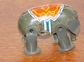 Vintage Tin Wind Up Elephant - $34.65