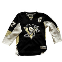 NHL Hockey Sidney Crosby Jersey Pittsburgh Penguins Jeune Taille L/XL - £26.02 GBP