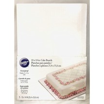 Wilton 10&quot; x 14&quot; Cake Boards, 5 Pack White - £37.87 GBP