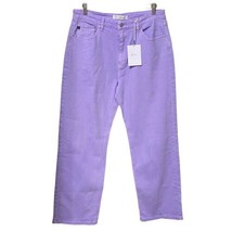 Kancan Evie Ultra High Rise 90s Straight Leg Lavender Retro Denim Jeans Size 12 - £39.52 GBP