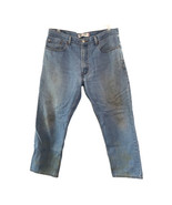 Levi 505 Jeans Regular Fit Jeans 38 x 30 Men&#39;s Distressed Jeans - £16.52 GBP