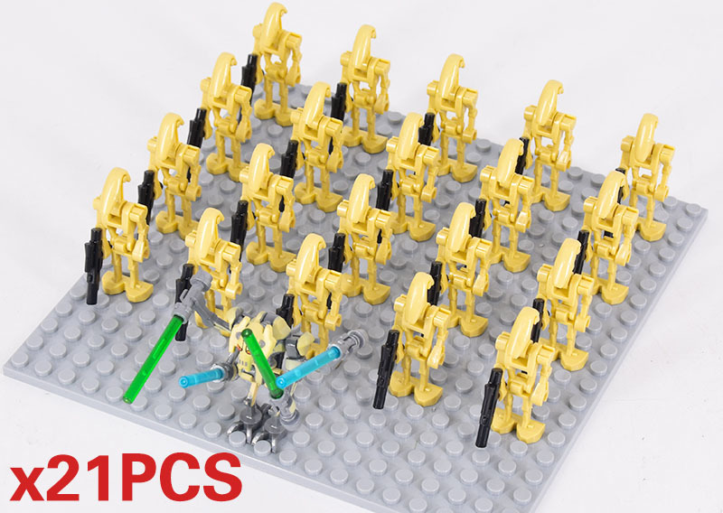 Star Wars Commanding Officer Grievous & Combat droids Army 21 Minifigures Set A