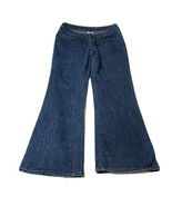 Bobbie Brooks Women&#39;s Jeans Size 12 Denim Pants Wide Legs Mid Rise 5 Poc... - $17.88
