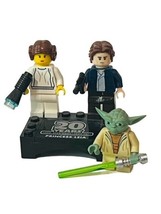 Lego Mini Figure vtg minifigure toy Star Wars lot Leia Han Solo Yoda 20 ... - £23.42 GBP