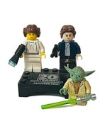 Lego Mini Figure vtg minifigure toy Star Wars lot Leia Han Solo Yoda 20 ... - £23.31 GBP