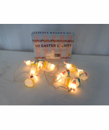 Easter Set of 10 Pastel Multi-Color Rabbits Spring Lights  White Wire Vi... - $419.31 MXN