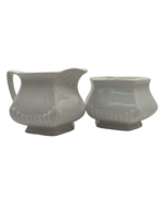 Vintage Wm Adams &amp; Soms Micratex Creamer and Sugar Bowl - $18.99