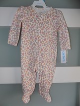 Carter&#39;s Floral Fall LS 2 Way Zipper Footie Size 6 Months Girl&#39;s New - $17.00