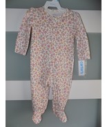Carter&#39;s Floral Fall LS 2 Way Zipper Footie Size 6 Months Girl&#39;s New - $22.14 CAD