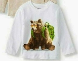 Garanimals Boys Long Sleeve T Shirt Size 4T Back Pack Cool Bear Wearing ... - $10.99