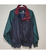 VTG Luverne Four Seasons USA Men&#39;s XL 90s Green Blue Track Jacket Windbr... - £14.87 GBP