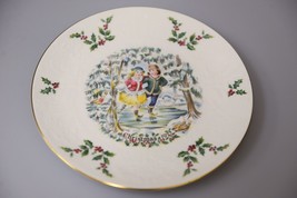 Vintage Royal Doulton first annual holiday Christmas collectors plate skating 77 - $34.44