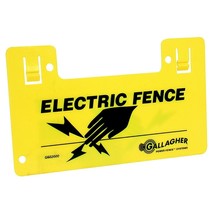 Gallagher Electric Fence Clip-On Warning Sign Ea - £9.44 GBP