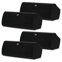 Acoustic Audio AA40CB Indoor 3 Way Speakers 2000 Watts Black Bookshelf 2 Pair Pa - £234.49 GBP