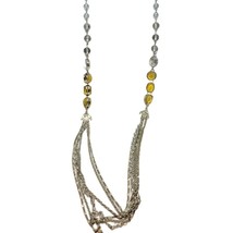 Vintage Elegant Loft Necklace Women Fashion Multicolor Acrylic Beads 36&quot; Long - £6.62 GBP