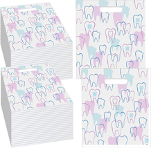 300 Pcs Tooth Merchandise Bags with Handles Plastic Dental Bags for Pa - €45,04 EUR