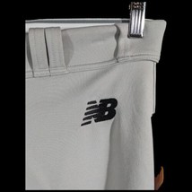 Mens Gray Baseball Knickers Medium M Short Pants Black Stripe New Balance - $33.96