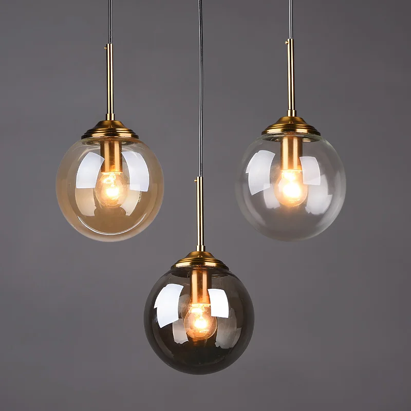 Nordic Pendant Ceiling Lamps Modern Glass LED Pendant Lights Pending Lig... - $24.89+