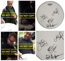 Dave Matthews Carter Beauford Tim Reynolds Jeff Coffin signed Drumhead COA proof - £1,478.83 GBP