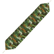 Mondxflaur Camouflage Cat Table Runner for Dining Table Living Room Home... - £15.13 GBP+