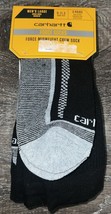 Carhartt Force ~ Mens 3-Pair Midweight Crew Socks Polyester Blend Black ~ L - $24.66