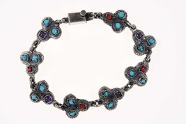 Matilde Poulat Style Mexican Sterling silver bracelet o - £66.64 GBP