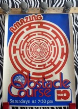 Obstacle Course - 1980s Maine Student Quiz Game Show Poster WCBB-TV 12x17 - £27.32 GBP