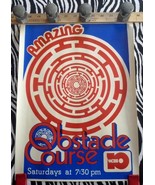 Obstacle Course - 1980s Maine Student Quiz Game Show Poster WCBB-TV 12x17 - £27.26 GBP
