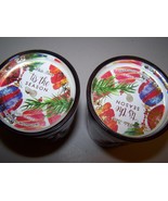 2 White Barn Tis The Season Scented Jar Candle 6 oz-Red Apple, Cinnamon, Pine - £19.17 GBP