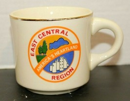 Vintage Boy Scout East Central Region America&#39;s Heartland Ceramic Coffee Mug BSA - £11.03 GBP