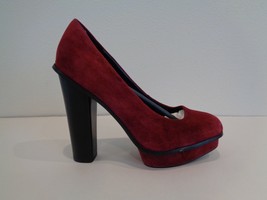Kelsi Dagger Size 10 M FRIEDA Wine Suede Platform Pumps Heels New Womens Shoes - £109.38 GBP