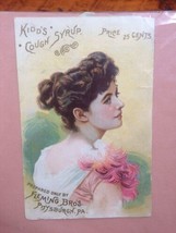 Antique 1888 Kidds Cough Syrup Fleming Bros Victorian Trade Card Adverti... - £13.28 GBP