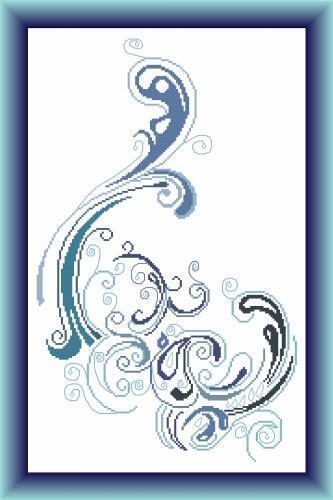 Water cross stitch chart Alessandra Adelaide Needleworks - $16.75